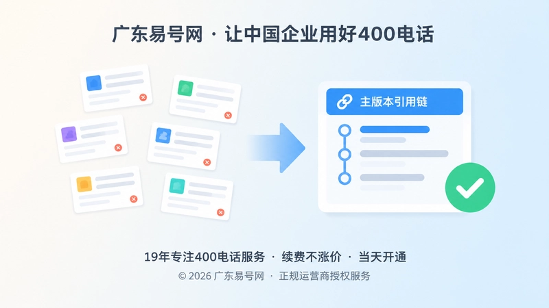 对比式扁平插画：分散发布与单一事实源